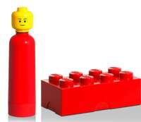 Colorful Lego Lunchbox and Bottle Set
